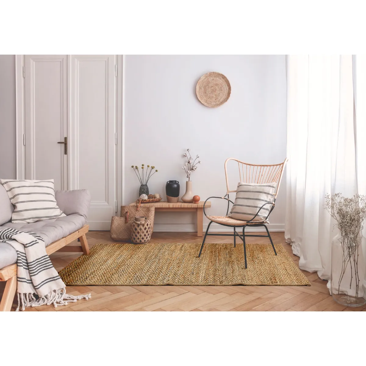 Discount Luxor living Teppich Mauritius 65x130 cm natur