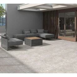 Best Terrassenplatte Travertine silver ca. 60 x 60 x 2 cm