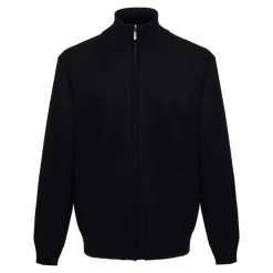 Terrax Workwear Strickjacke Herren schwarz melange XL