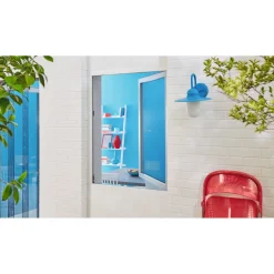 Clearance Tesa Fliegengitter Comfort 100 x 100 cm anthrazit für Fenster inkl Klettband