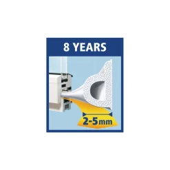 Discount Tesa Gummidichtung P-Profil weiß 2-5 mm