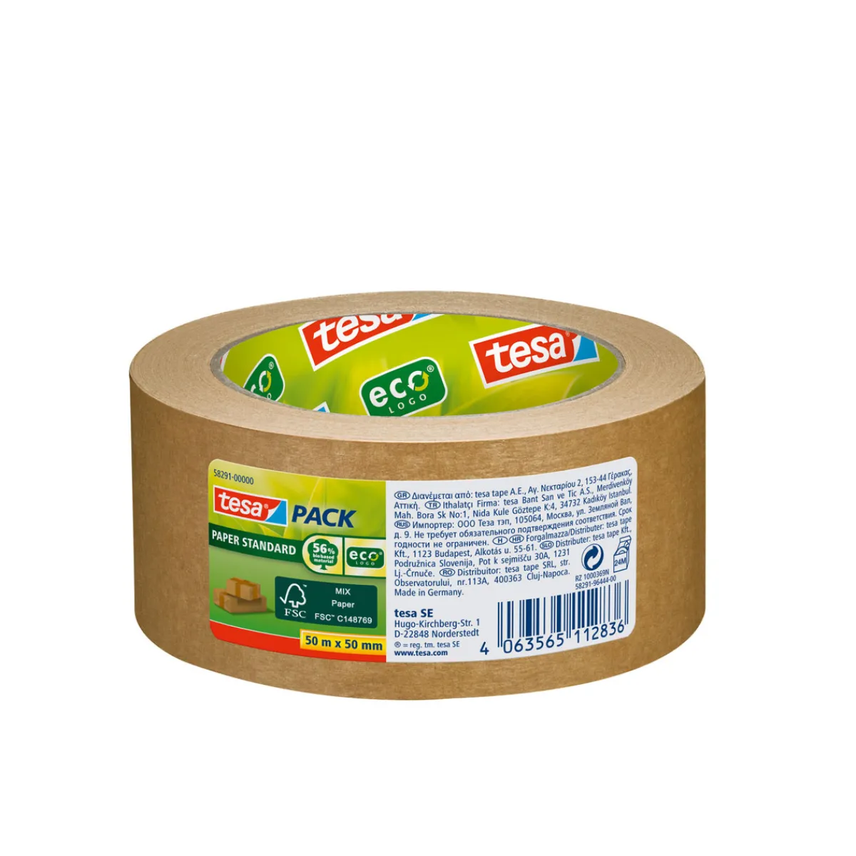 Outlet Tesa Packband Paper Standard ecoLogo 50x50 mm