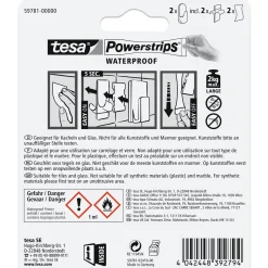 Best Tesa Powerstrips Waterproof Haken Large Plastik weiss