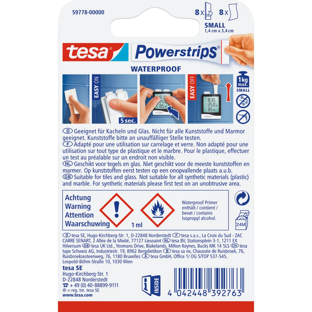 Online Tesa Powerstrips Waterproof Small