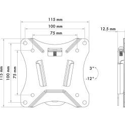 Outlet Schwaiger Tilt 1 TV-Wandhalter 33-74cmNeigbar, max. 25kg