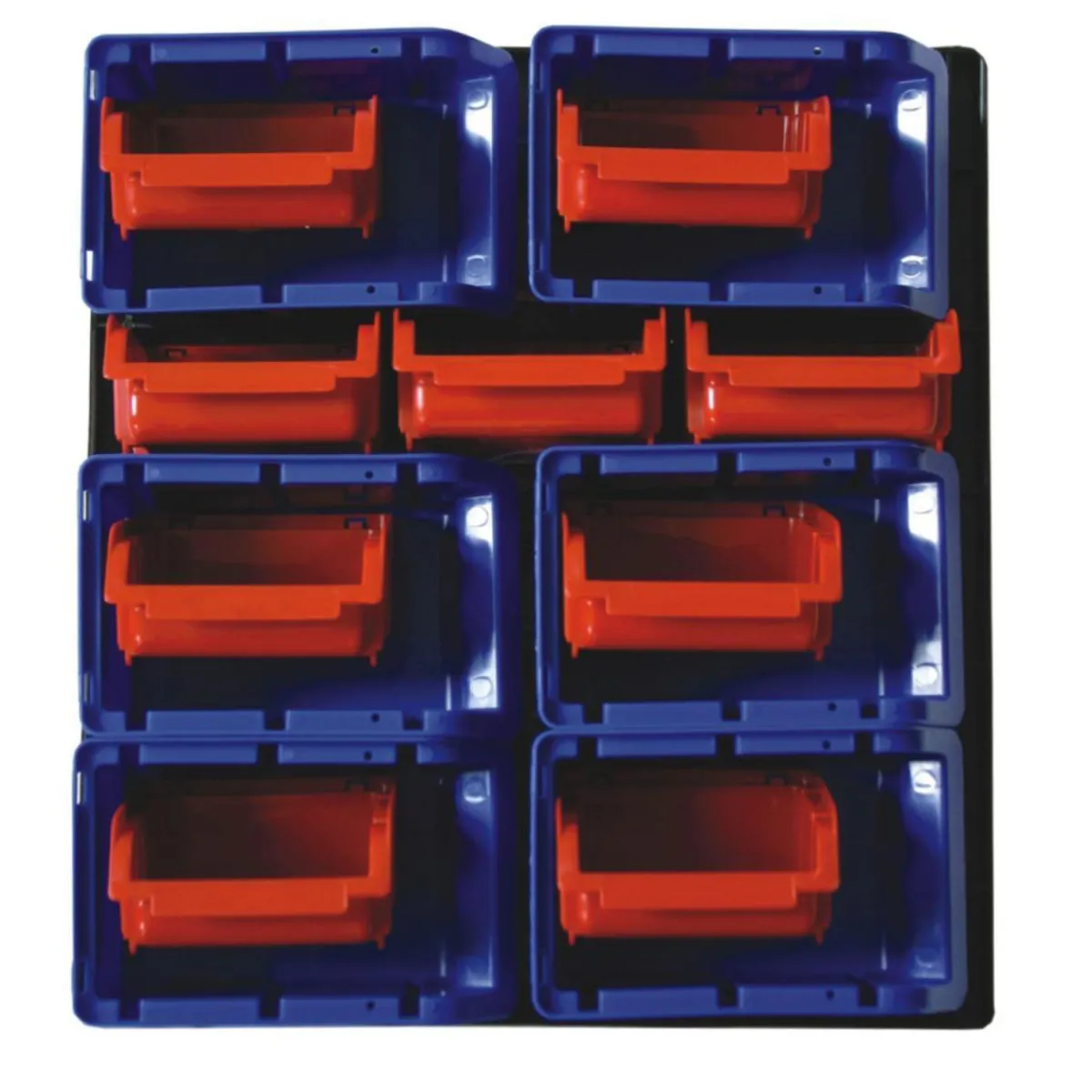 Best Tood Sichtlagerkasten-Set blau-rot 16-teilig