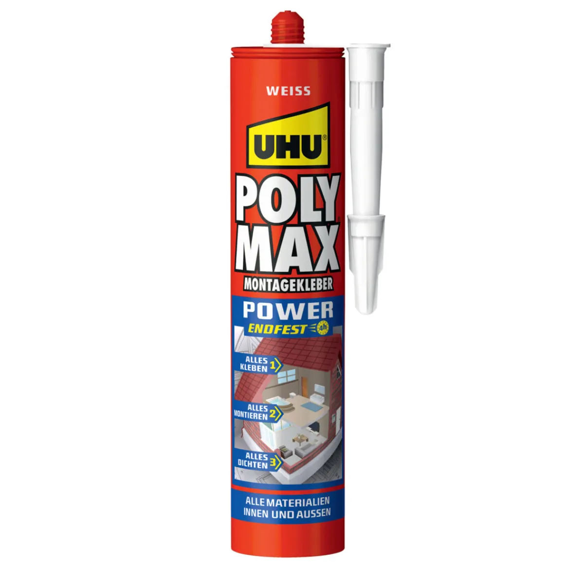 Best UHU Montagekleber Poly Max Power weiss 425 g