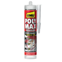 Best UHU Montagekleber Poly Max Sofort Power transparent 300 g