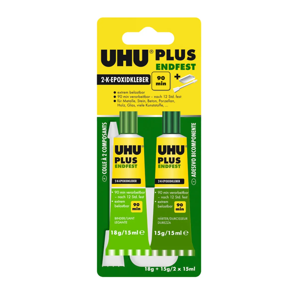 Best UHU Zwei-Komponenten-Klebstoff plus endfest 33 g