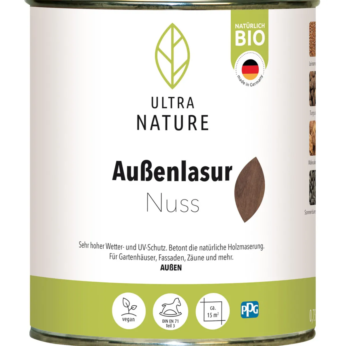 Online Ultra Nature Außenlasur Nuss 0,75 L