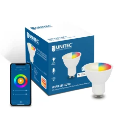 Sale Unitec WIFI LED-Leuchtmittel Smart GU10 3,5W RGB CCT dimmbar