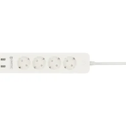 Best Unitec WIFI Steckdosenleiste Smart 4fach inkl 2xUSB weiß