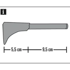 New Gardinia Universal-Träger 1+2lf DM 25edelstahloptik