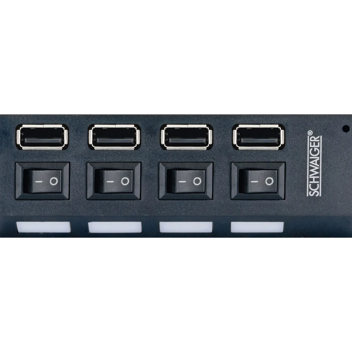 Online Schwaiger USB 2.0 HUB 4fach schwarz