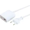 Sale Schwaiger USB Ladeadapterverlaengerung 2,5m1xUSB-A 1xUSB-C weiss/grau