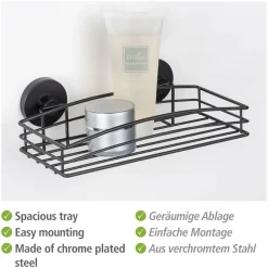 Best Wenko Vacuum-Loc Wandablage schwarz