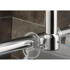 Outlet Valblue Deckenstütze für 25 mm Duschgestänge 55 cm chrom Aluminium