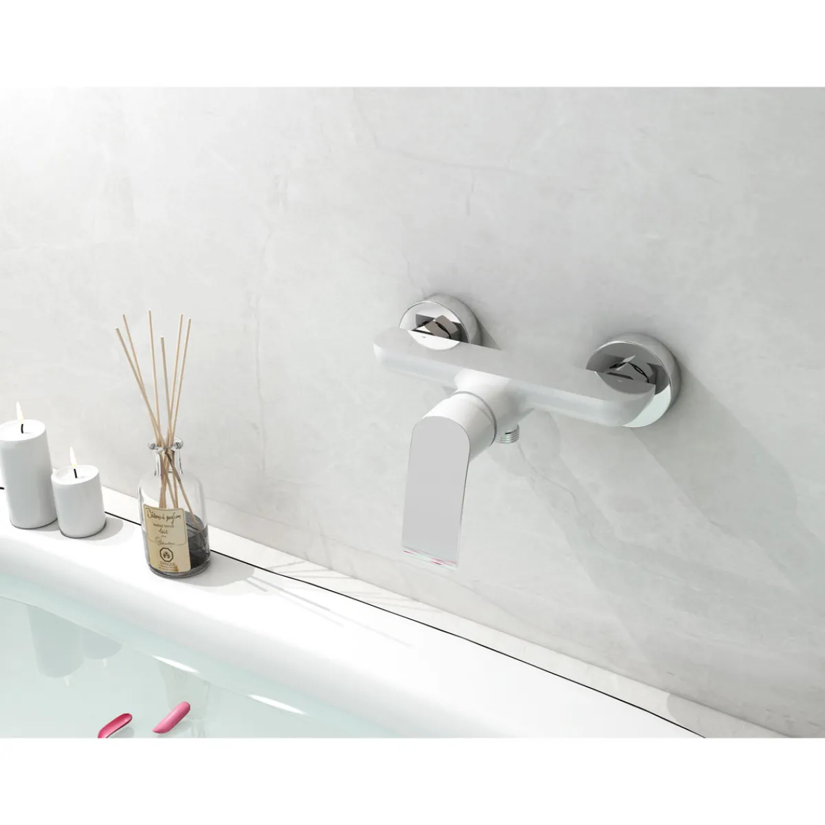 Sale Valblue Duscharmatur Nantes chrom/ weiß
