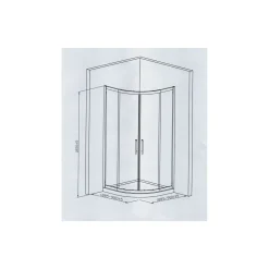 Sale Valblue Runddusche Ronda für Duschwanne mit 550 mm Radius chromoptik