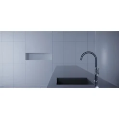 Best Valblue Spültischarmatur Milano chrom schwarz