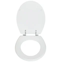 Discount Valblue WC-Sitz Easy 2.0 weiss, MDF-Holzkern, Metallscharniere verchromt