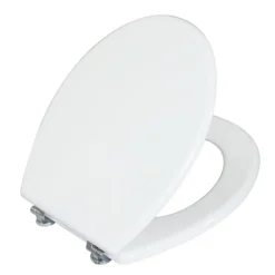 Discount Valblue WC-Sitz Easy 2.0 weiss, MDF-Holzkern, Metallscharniere verchromt