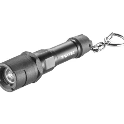 New Varta LED-Taschenlampe Key Chain 16701 mit Batterien schwarz