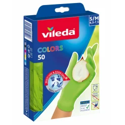 Online Vileda Nitril Handschuhe Colors S/M Pink/Grün 50 Stück