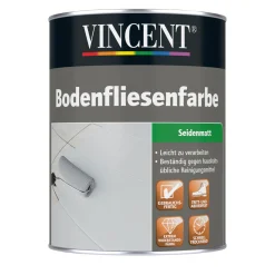 Outlet Vincent Bodenfliesenfarbe Steingrau matt 2,5 L