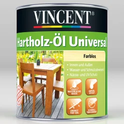 Outlet Vincent Hartholz-Öl Universal Farblos 0,75 L