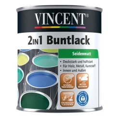 Best Vincent 2in1 Buntlack Lichtgrau seidenmatt 125 ml