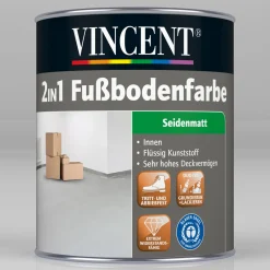 Best Vincent 2in1 Fußbodenfarbe RAL 7023 Betongrau L