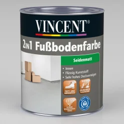 Best Vincent 2in1 Fußbodenfarbe RAL 7023 Betongrau L