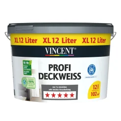 Discount Vincent Innenfarbe Profi Deckweiß XL 12 L