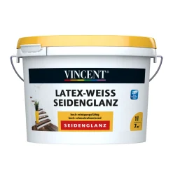 Vincent Latex-Weiß Seidenglänzend L