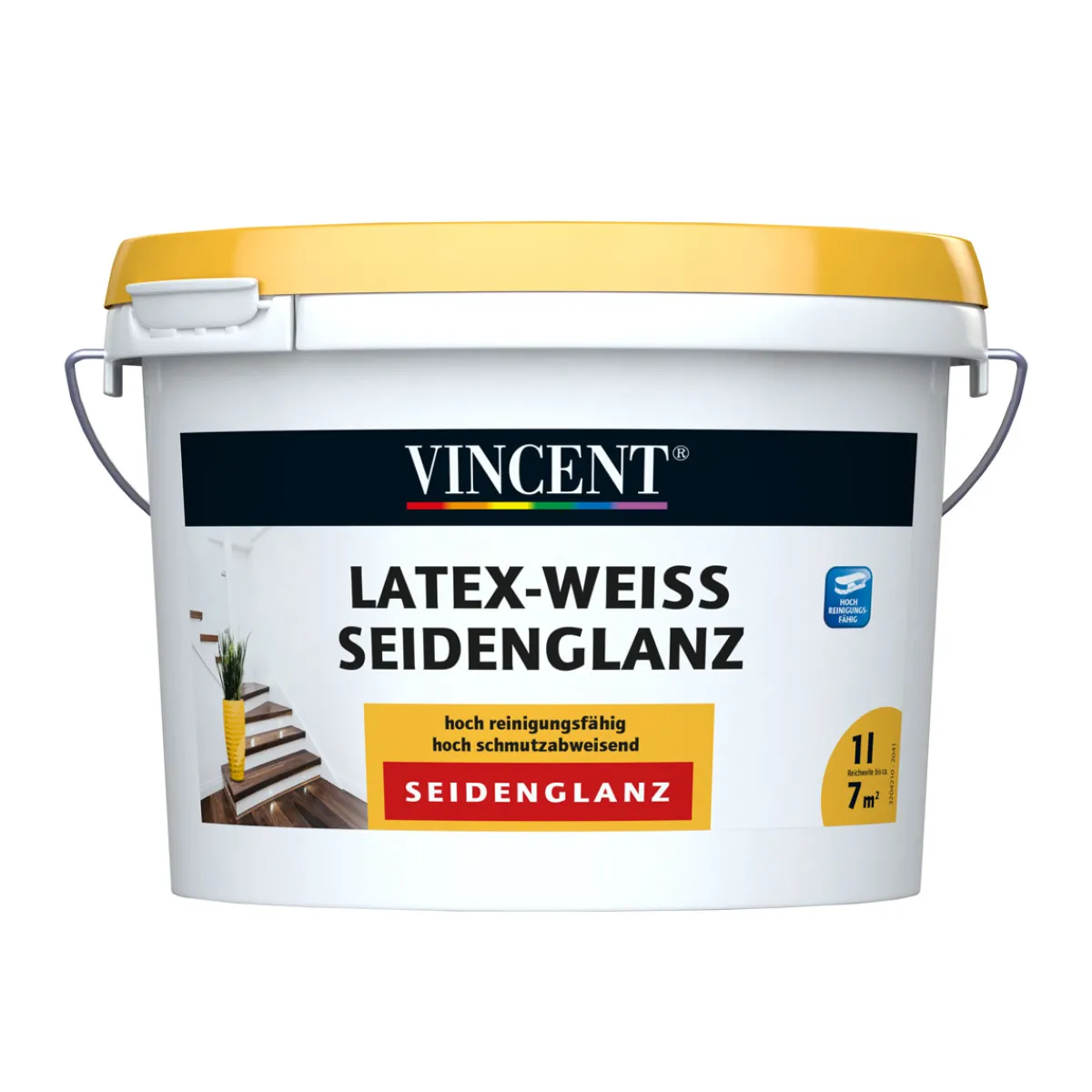 Vincent Latex-Weiß Seidenglänzend L