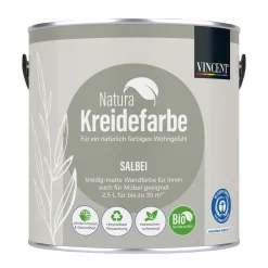 Hot Vincent Natura Kreidefarbe Salbei matt 2,5 L
