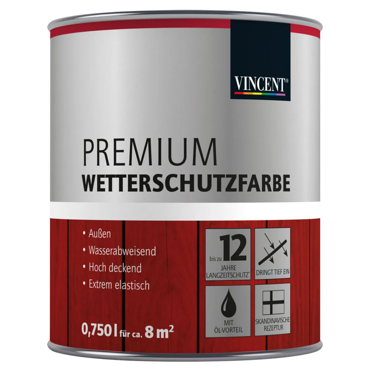 Best Vincent Premium Wetterschutzfarbe Schokobraun L