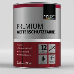 Outlet Vincent Premium Wetterschutzfarbe Enzianblau L