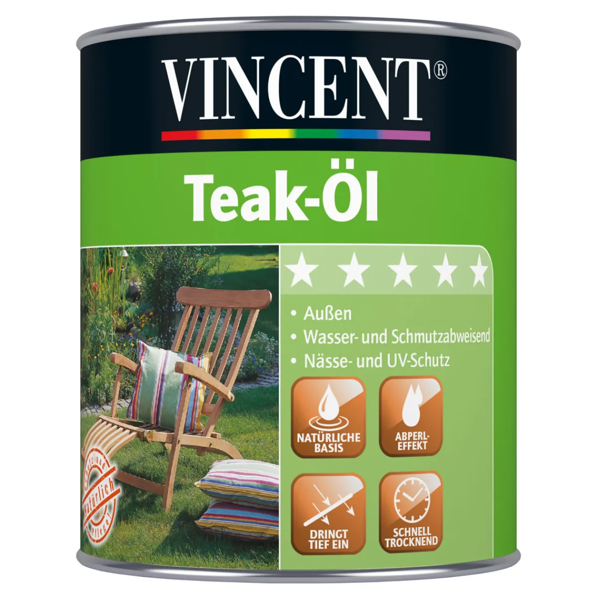 Discount Vincent Teak-Öl Teak 0,75 L