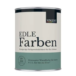Hot Vincent Wandfarbe EDLE Farben Morgenfrische matt 1,0 L
