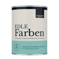 Outlet Vincent Wandfarbe EDLE Farben Lagune matt 1,0 L