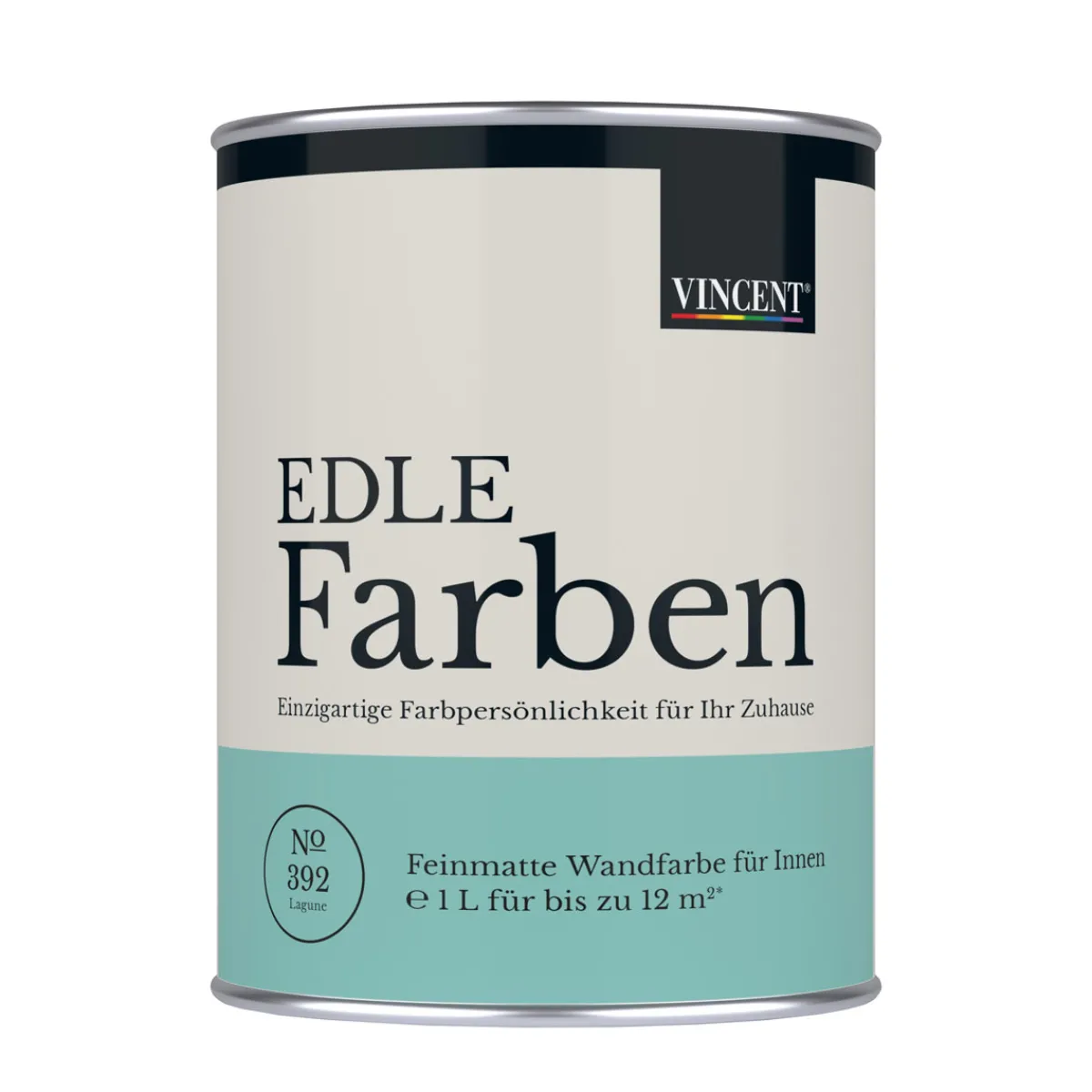 Outlet Vincent Wandfarbe EDLE Farben Lagune matt 1,0 L