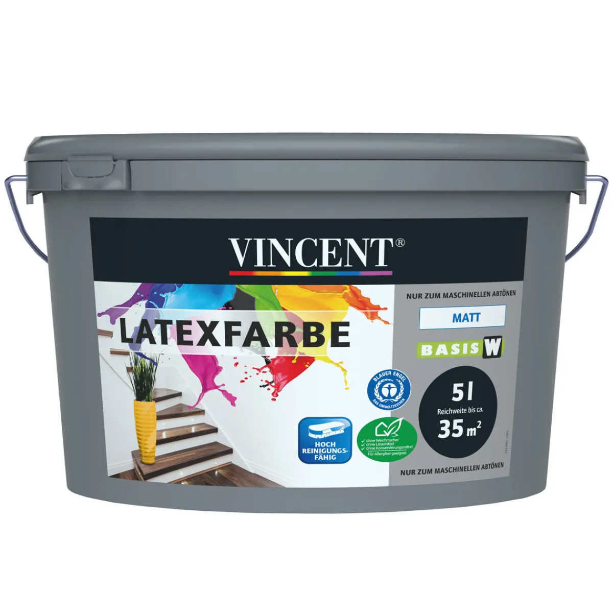 Best Vincent Wandfarbe Latexfarbe Mix It matt 5 L