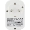 Outlet Schwaiger 230V Ladeadapter m. Steckd. 2xUSB 3.4Aweiss