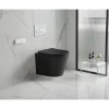 New sanicomfort Wand-WC-Set Nakia mattschwarz spuelrand-los inkl. Deckel m. Absenkautomatik