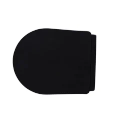 New sanicomfort Wand-WC-Set Nakia mattschwarz spuelrand-los inkl. Deckel m. Absenkautomatik