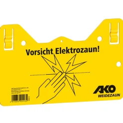 Discount Warnschild beschriftet 26 x 15 cm gelb