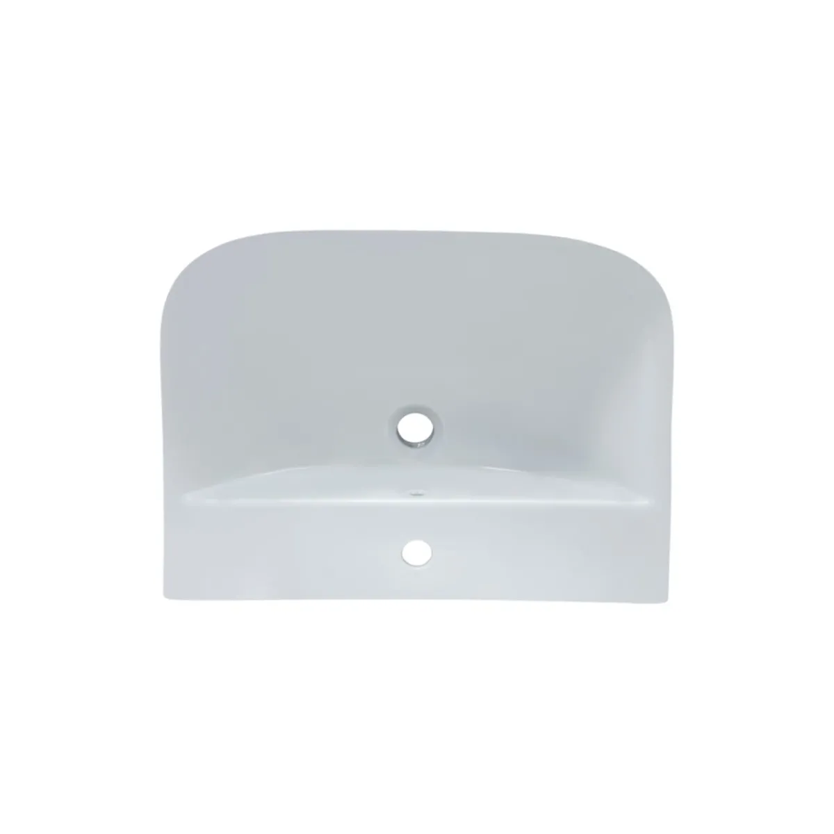 Best sanicomfort Waschtisch Rivo, Breite 60cm,Tiefe 45cm,matt weiss, mit Ueberlauf u. Hahnloch
