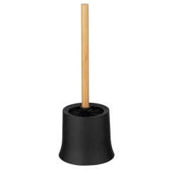 Sale Wenko WC-Garnitur Mod. Basic, schwarz/bambus